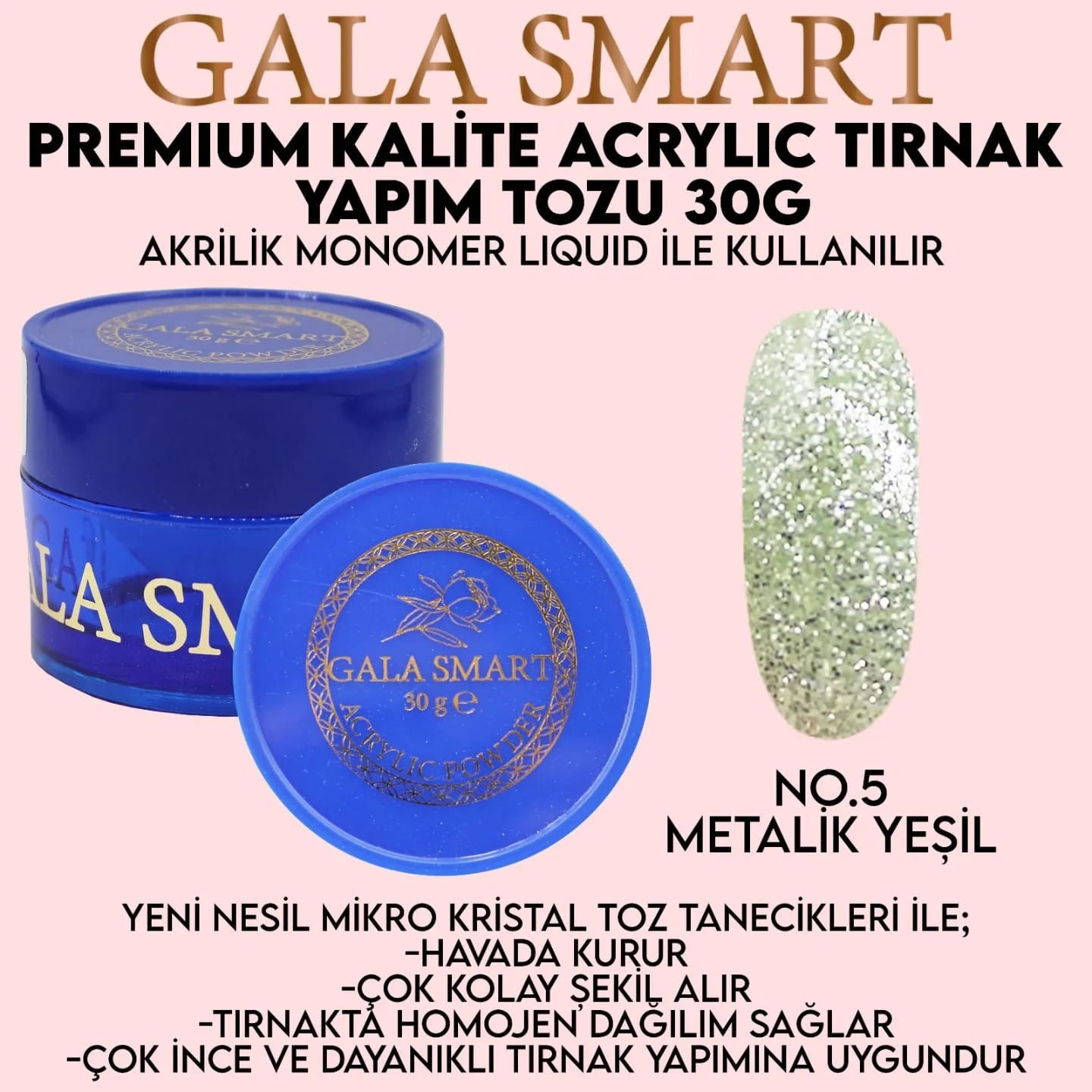 Protez Tırnak Akrilik Tozlar ve Sıvısı